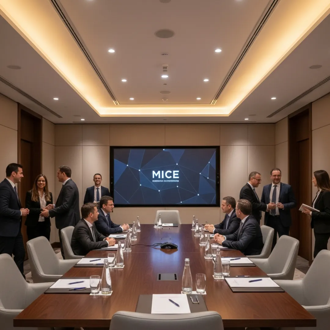 Corporate conference in progress