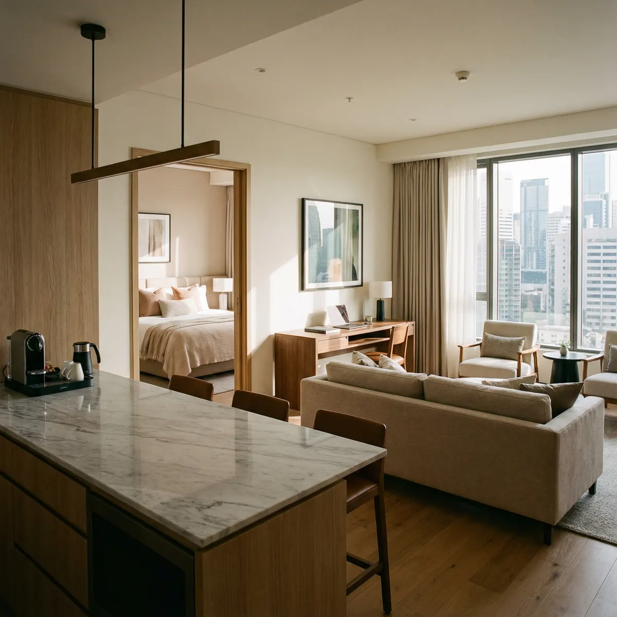Furnished serviced apartment for business travellers
